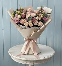 Букет цветов из:  Розы и Лизиантусы #REPLACE_PRED# Березовке Пермский край