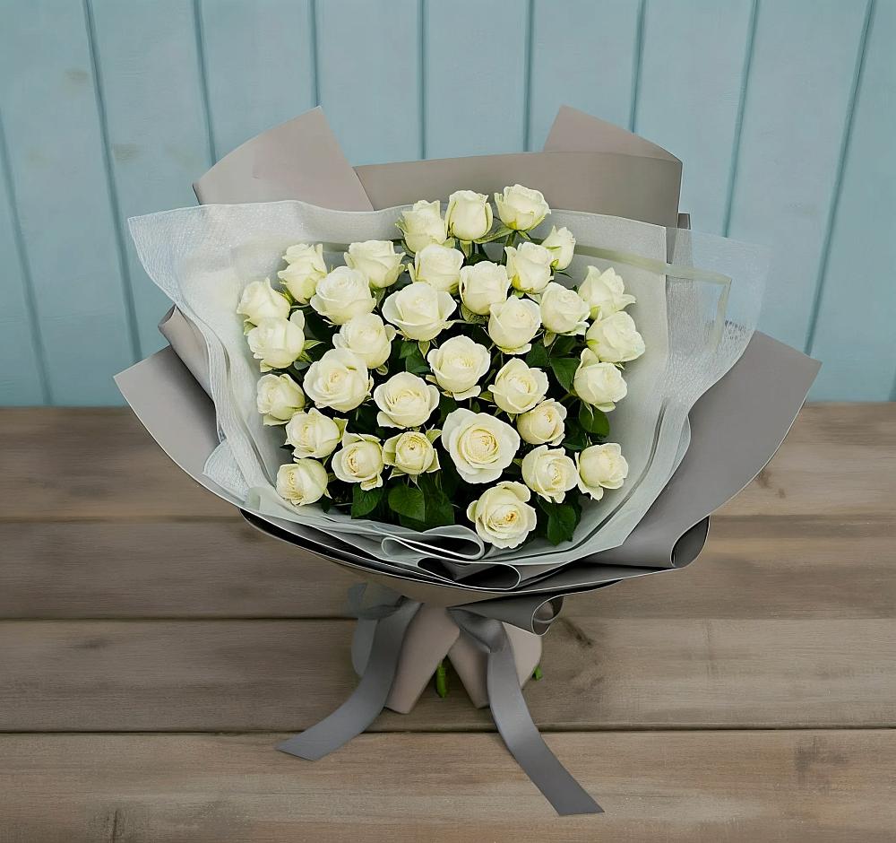 Букет Белоснежная нежность в Березовке Пермский край