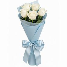 Букет 5 Белых роз Проуд #REPLACE_PRED# Березовке Пермский край