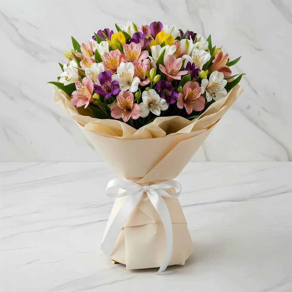 Букет цветов из: Альстромерии в Березовке Пермский край