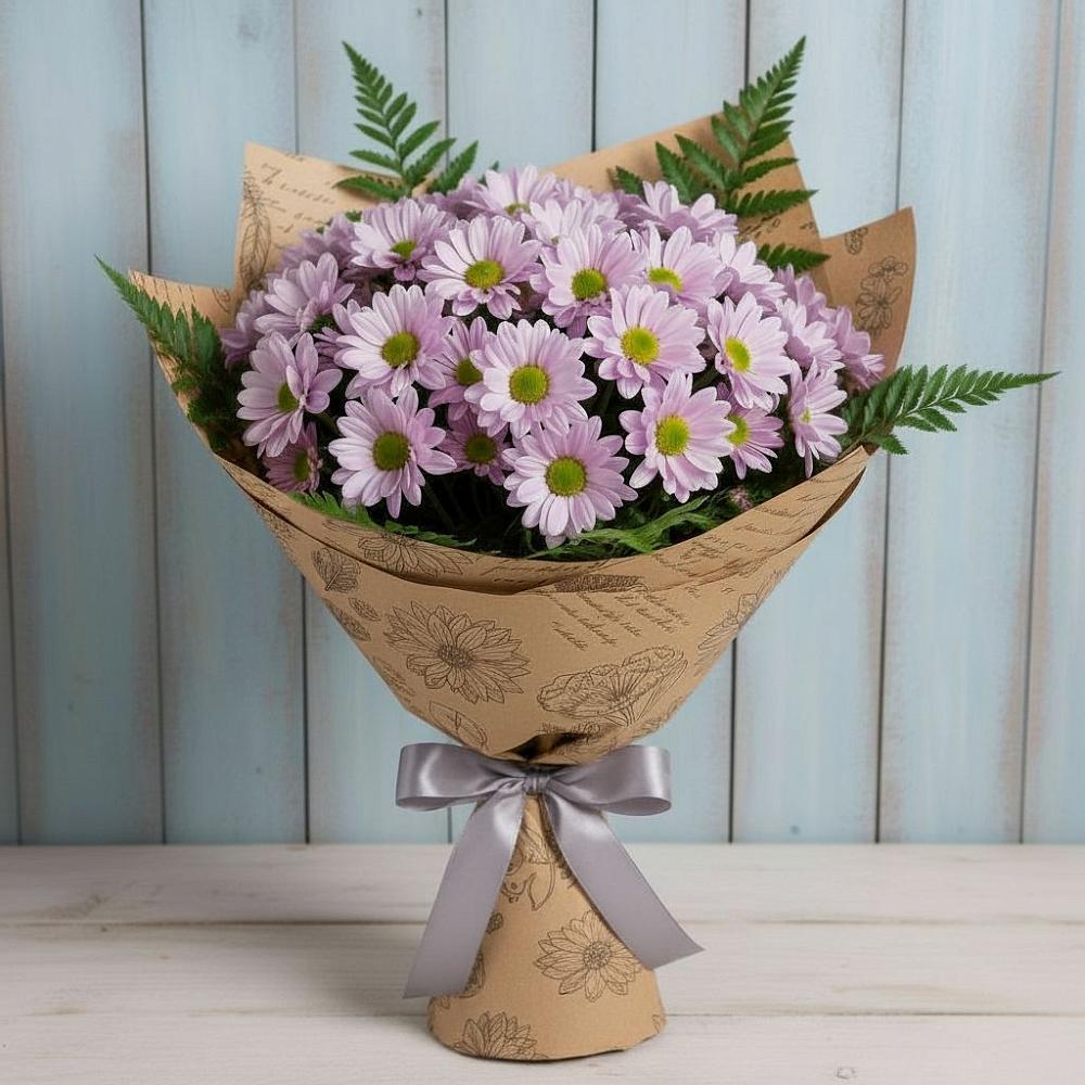 Букет цветов из: Хризантемы в Березовке Пермский край
