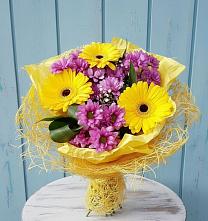 Букет цветов из:  Хризантемы и Герберы в Березовке Пермский край