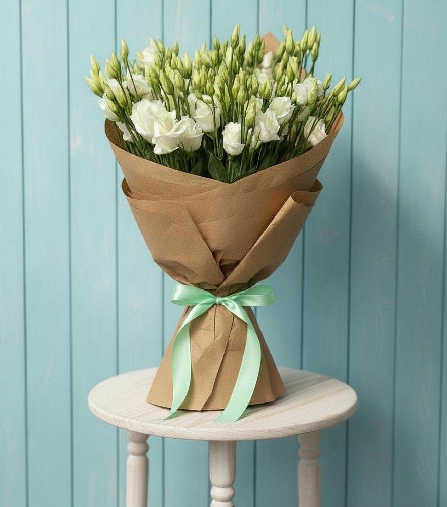 Букет цветов из: Лизиантусы в Березовке Пермский край