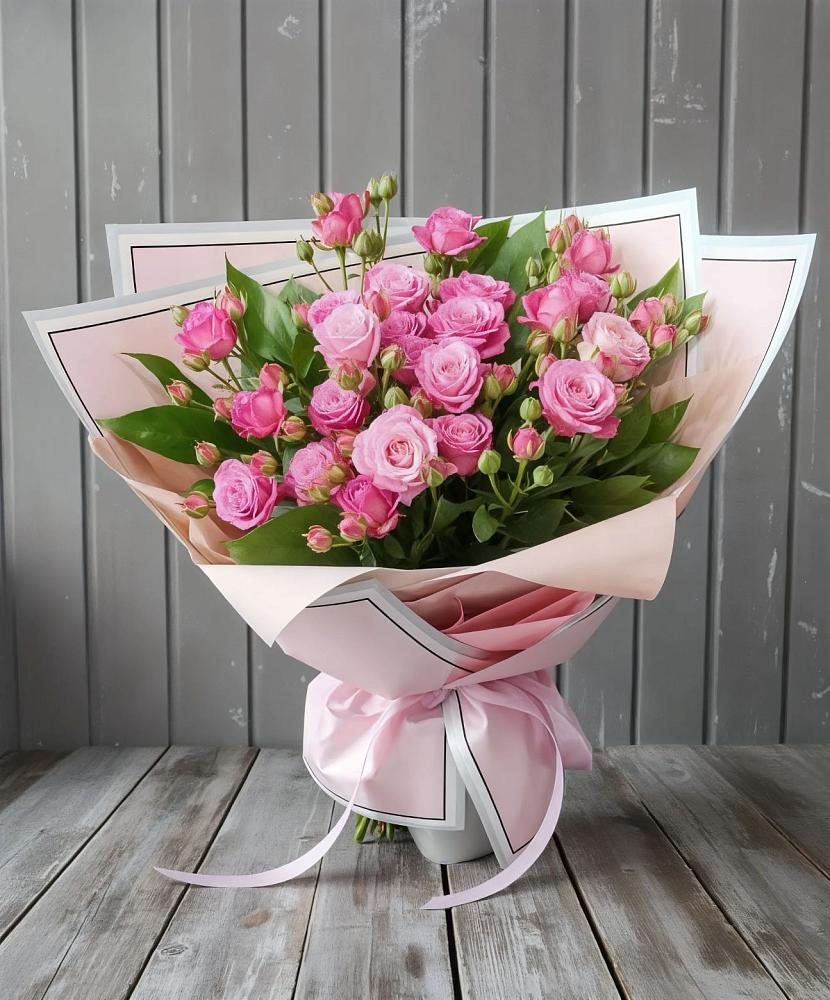 Букет Розовый кустик в Березовке Пермский край