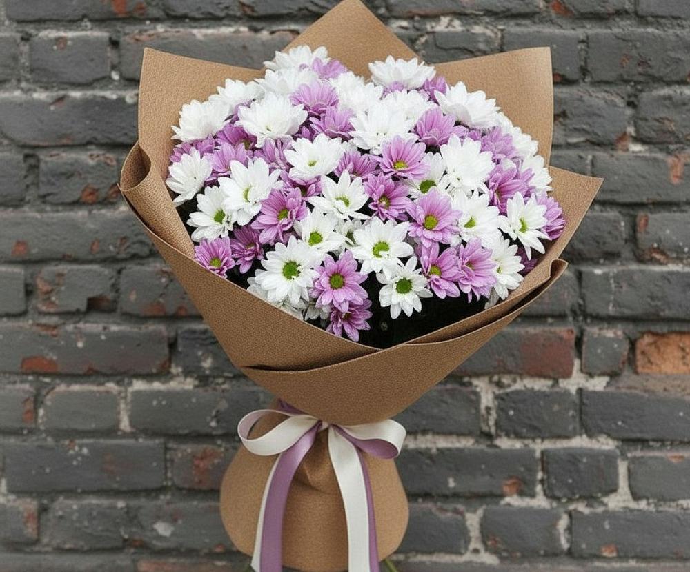 Букет цветов из: Хризантемы в Березовке Пермский край