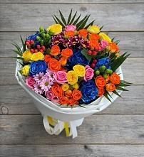 Букет цветов из:  Розы и Хризантемы в Березовке Пермский край