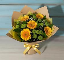 Букет цветов из:  Герберы и Хризантемы в Березовке Пермский край