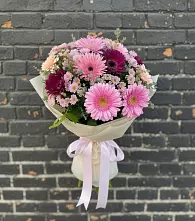 Букет цветов из:  Герберы и Хризантемы в Березовке Пермский край