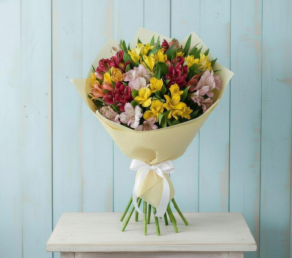 Букет цветов из: Альстромерии в Березовке Пермский край