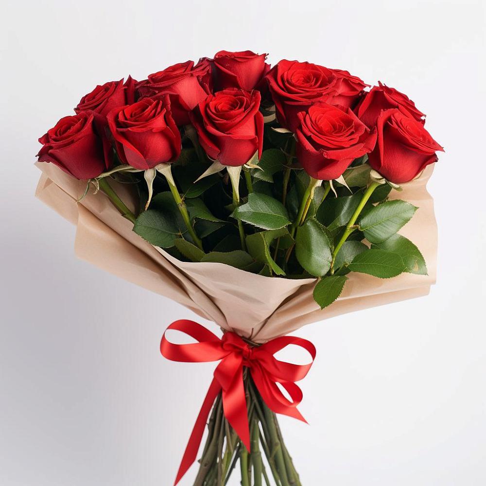 Букет 11 Красных роз Эдлесс Лав в Березовке Пермский край