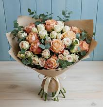 Букет цветов из:  Альстромерии и Розы #REPLACE_PRED# Березовке Пермский край